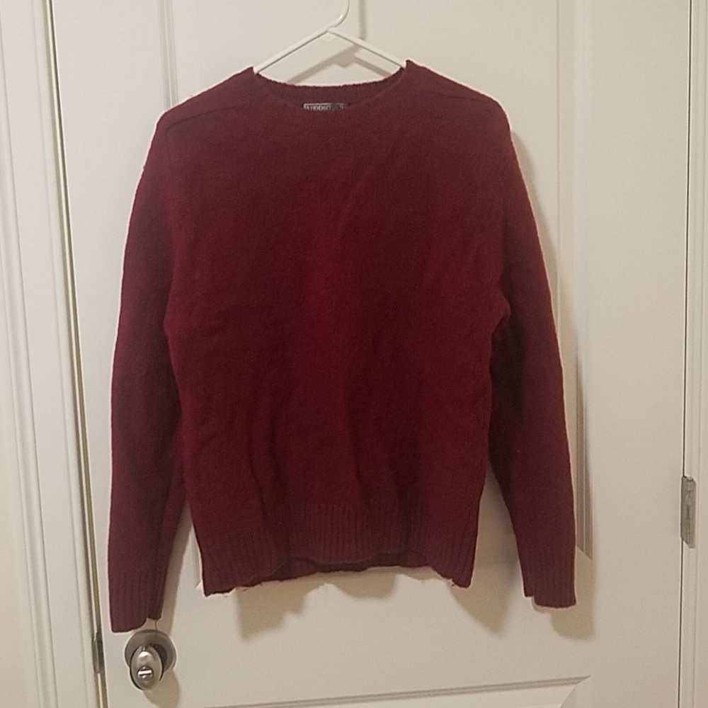 Maroon wool sweater